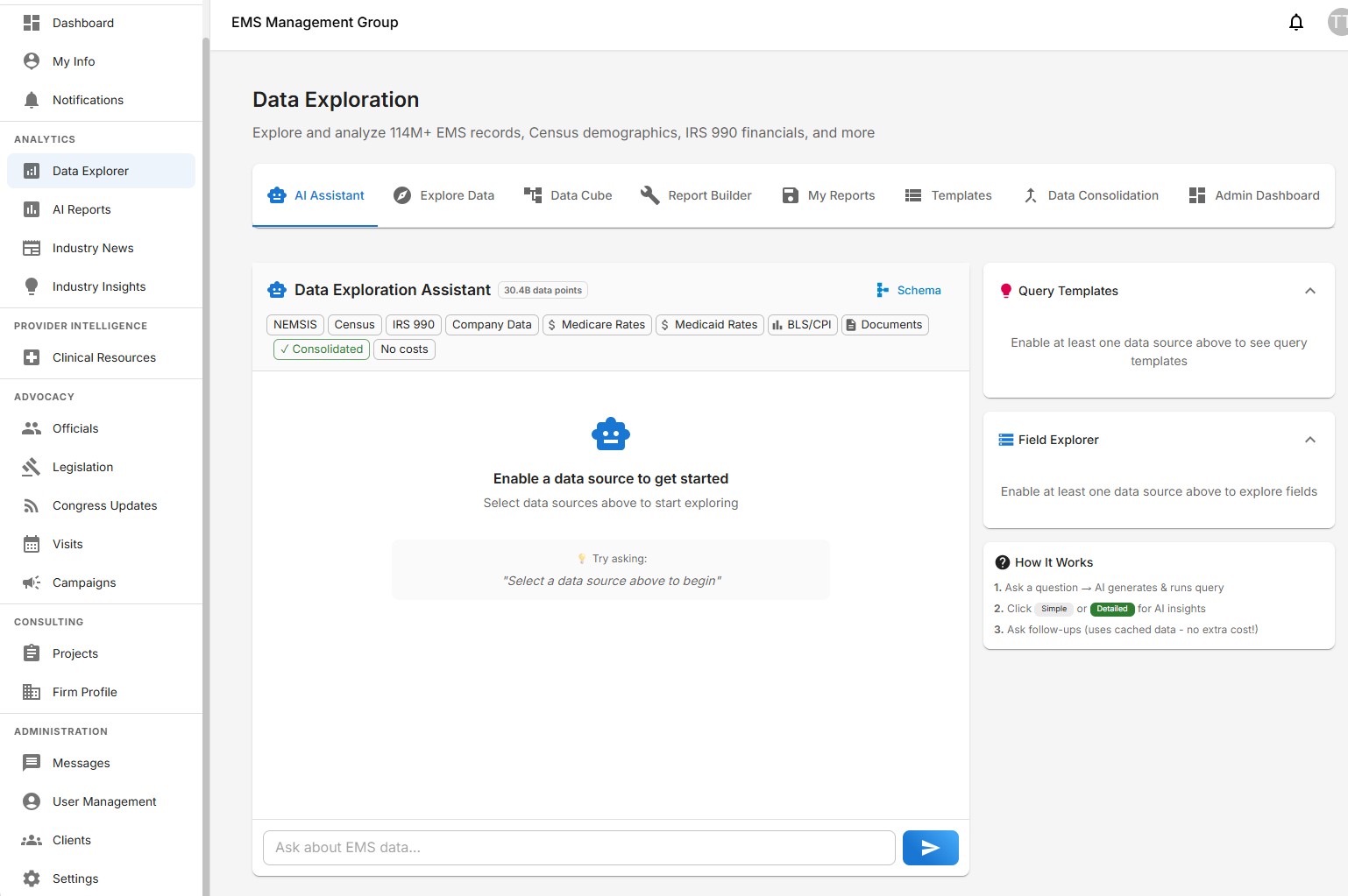 ProNexus reporting view